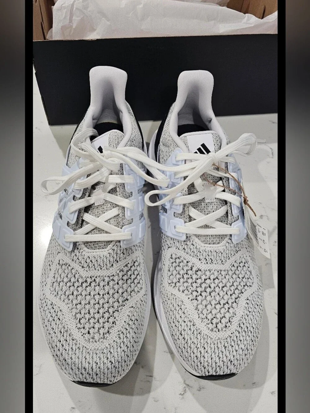 adidas White and Gray Men's Running Sneakers